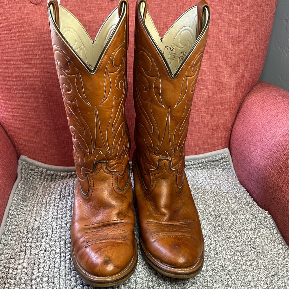 DINGO VINTAGE LEATHER‎ COWBOY BOOTS